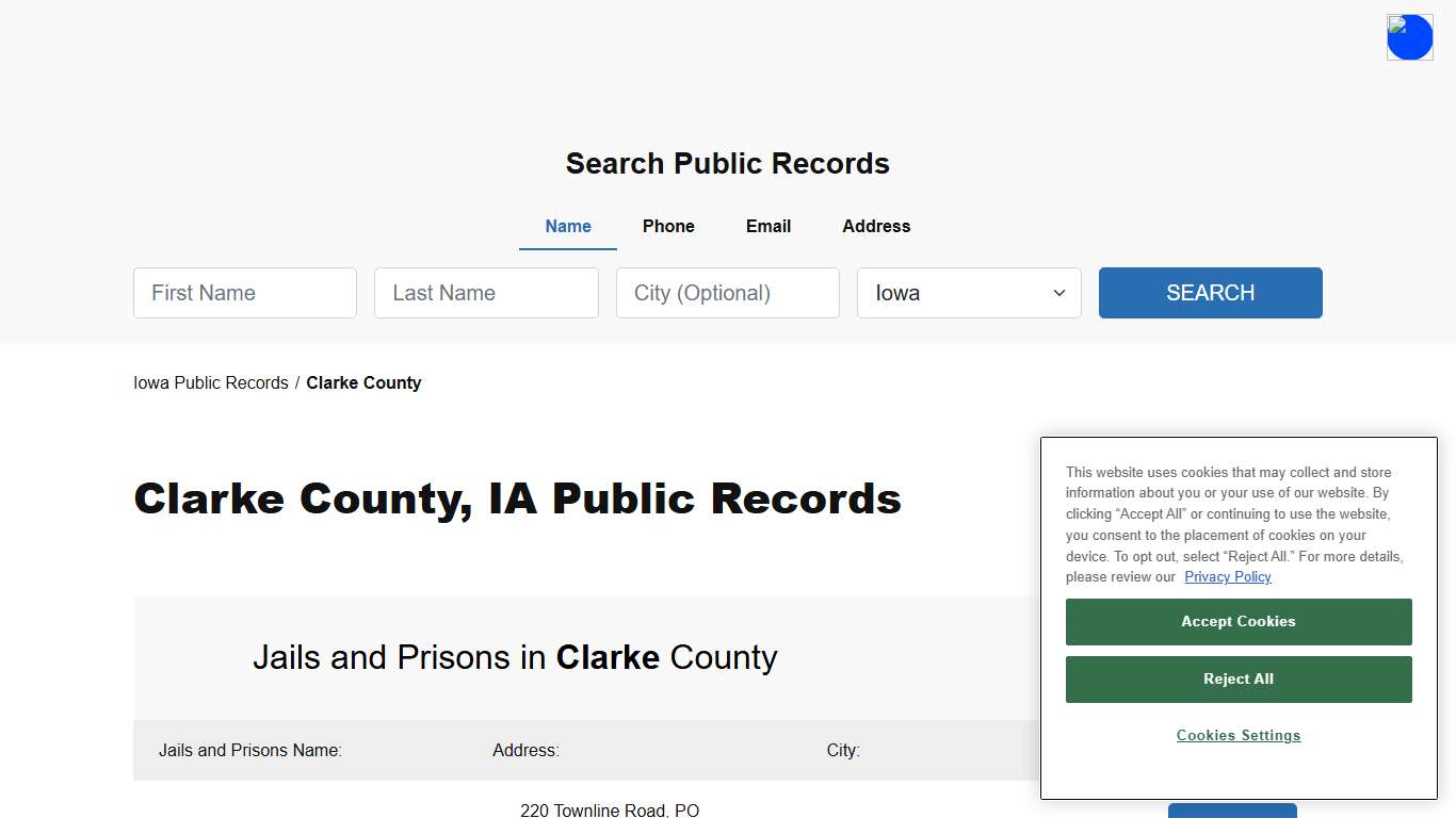 Clarke County, IA Public Court, Arrest and Inmate Records - ThePublicIndex